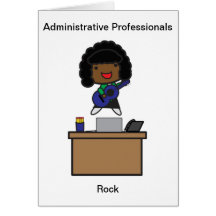 Administrative Professionals Rock African American Card