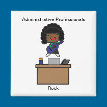 Administrative Professionals Rock AfricanAmerican magnets
