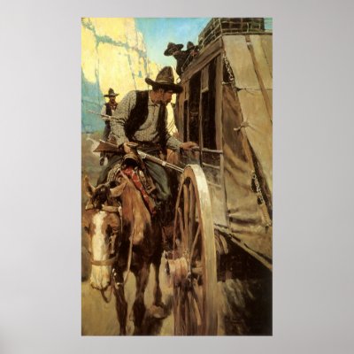 Admirable Outlaw by NC Wyeth Posters by MasterpieceCafe