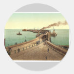 Admiralty Pier, Dover, England rare Photochrom Sticker