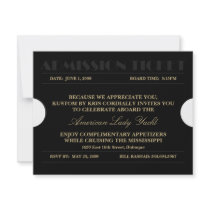 Admission Ticket 4.25x5.5 Invitations