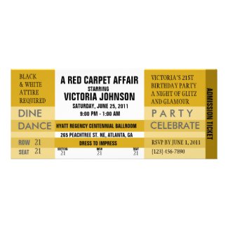 Admission Ticket Invite [Gold]