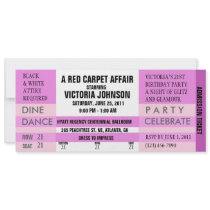 Admission Ticket Invite [Pink]