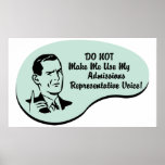 Admissions Representative Voice Poster