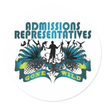 Admissions Representatives Gone Wild stickers by busybrain Admissions Representatives Gone Wild stickers