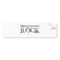 Admissions Representatives Rock bumper stickers by busybrain Admissions Representatives Rock bumper stickers