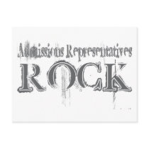 Admissions Representatives Rock postcards by busybrain Admissions Representatives Rock postcards