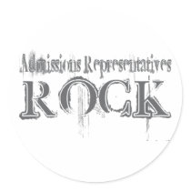 Admissions Representatives Rock stickers by busybrain Admissions Representatives Rock stickers