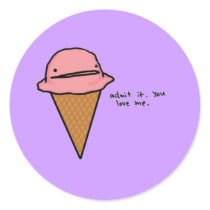 admit it you love me stickers by KrystalHamilton2 admit it you love me stickers