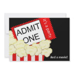 Admit One Movie and Birthday Party Invitation