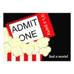 Admit One Movie and Birthday Party Invitation
