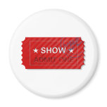 Admit One Ticket Refrigerator Magnets