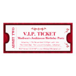 Admit two VIP 25th birthday party photo invite
