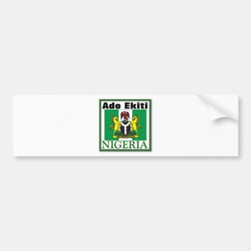 ADO EKITI, NIGERIA(T-Shirt And etc) Bumper Stickers