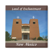Adobe Church, New Mexico magnets by Rebecca_Reeder Adobe Church, New Mexico magnets