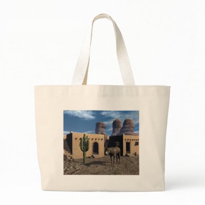 Adobe Dwellings and Burro Bag by jasonmit
