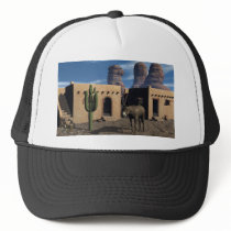 Adobe Dwellings and Burro hats