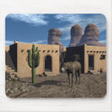 Adobe Dwellings and Burro Mousepad