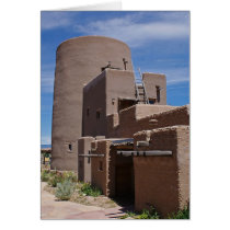 Adobe Tower Greeting Cards