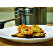 Adobo Shrimp On Potato Galettes photo sculptures