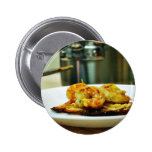 Adobo Shrimp On Potato Galettes Pinback Button