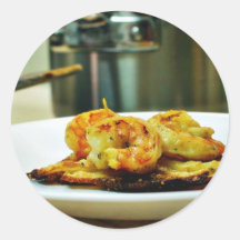 Adobo Shrimp On Potato Galettes Stickers