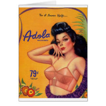 Adola Brassieres Greeting Card