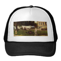 Adolf Menzel - garden scene Hats
