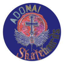 Adonai sticker, blue