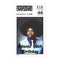 Adonis' 50th Birthday postage by adonisdmc Adonis' 50th Birthday postage