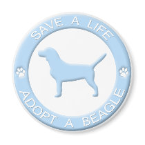 Adopt a Beagle Magnet by MenagerieMayhem Adopt a Beagle Magnet