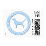 Adopt a Beagle Postage Stamps