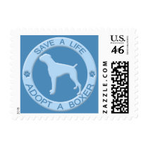 Adopt a Boxer Postage Stamps by MenagerieMayhem Adopt a Boxer Postage Stamps