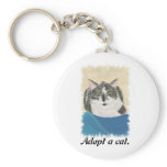 Adopt a cat promotion products keychains