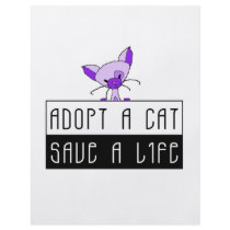 Adopt A Cat Save A Life - Customizable Flyer Design