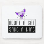 Adopt A Cat Save A Life - Customizable Mouse Pad