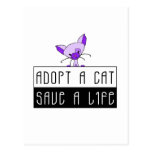 Adopt A Cat Save A Life - Customizable Postcard