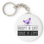 Adopt A Cat Save A Life Keychain