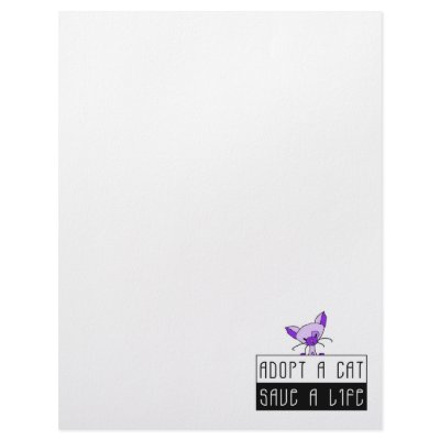 Adopt A Cat Save A Life Letterhead by meetthemews