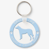 Adopt a Cattle Dog Keychain by MenagerieMayhem Adopt a Cattle Dog Keychain