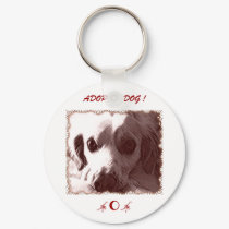Adopt a Dog Keychain by elenaind Adopt a Dog Keychain