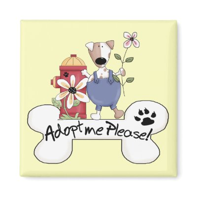 Adopt A Dog Fridge Magnets by catanddog