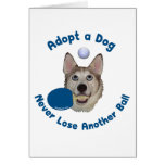Adopt a Dog Ping Pong Greeting Cards
