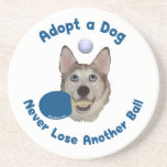 Adopt a Dog Ping Pong Coasters