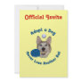Adopt a Dog Ping Pong Personalized Invitations