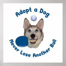 Adopt a Dog Ping Pong Print