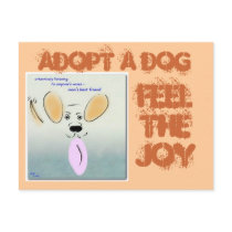 ADOPT A DOG POSTCARD