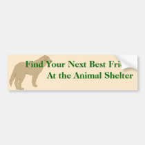 Adopt A Friend Bumper Sticker 4 bumper stickers