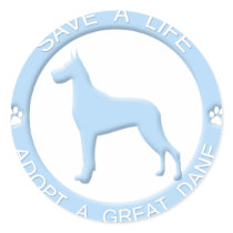 Adopt a Great Dane Stickers by MenagerieMayhem Adopt a Great Dane Stickers