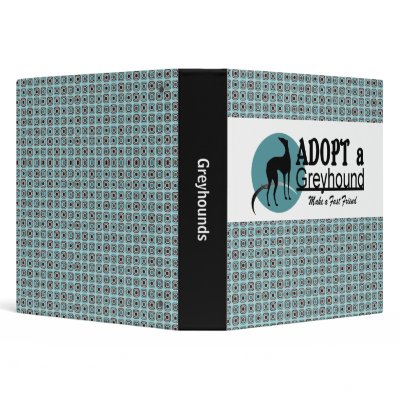 Adopt a Greyhound Binder by cowboyannie